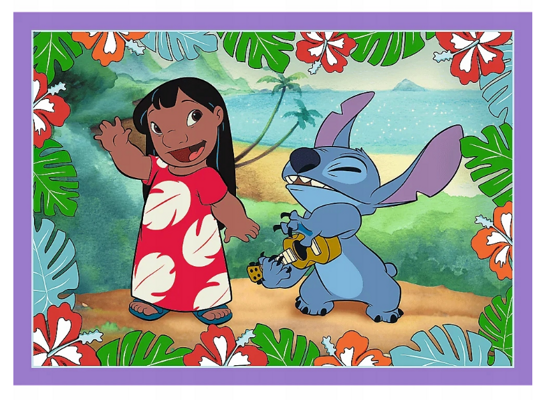 Puzzle 4w1 Szalony dzień Lilo i Stitch Trefl