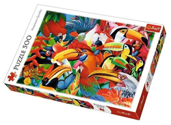 Puzzle 500 el. Kolorowe Ptaki Papugi Trefl 37328