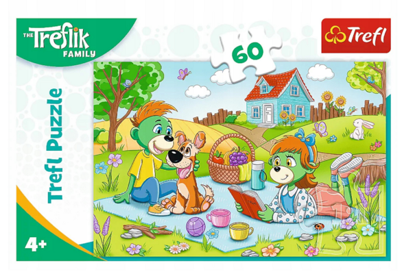 Puzzle 60 Przygody Rodziny Treflików Piknik Trefl